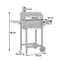Grill węglowy z pokrowcem Berdsen BD-892 czarny Grill węglowy z pokrowcem Berdsen BD-892 czarny