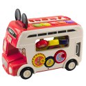 Interaktywny Autobus Edukacyjny Sorter Światła Dźwięki Czerwony Interaktywny Autobus Edukacyjny Sorter Światła Dźwięki Czerwony