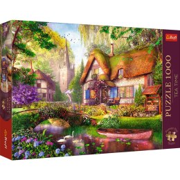 Puzzle- 1000 Premium Plus - Tea Time: Urocza chatka w lesie Trefl 10804