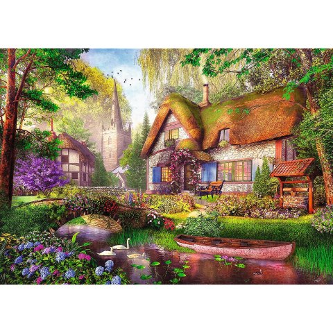 Puzzle- 1000 Premium Plus - Tea Time: Urocza chatka w lesie Trefl 10804 Puzzle- 1000 Premium Plus - Tea Time: Urocza chatka w lesie Trefl 10804