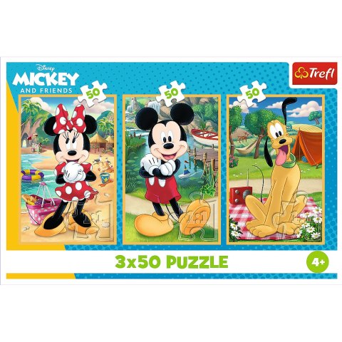 Puzzle - 3x50 - Myszki na wakacjach Disney Trefl 34881 Puzzle - 3x50 - Myszki na wakacjach Disney Trefl 34881