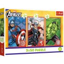 Puzzle - 3x50 - Twój bohater / Disney Marvel The Avengers Trefl 34891