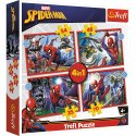 Puzzle - 4w1 - Bohaterski Spider-Man Trefl 34384 Puzzle - 4w1 - Bohaterski Spider-Man Trefl 34384