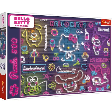 Puzzle - 500 - Neon Hello Kitty Trefl 37523 Puzzle - 500 - Neon Hello Kitty Trefl 37523