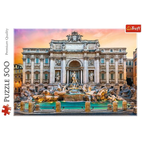 Puzzle 500 el. Fontanna di Trevi, Rzym Trefl 37292 Puzzle 500 el. Fontanna di Trevi, Rzym Trefl 37292