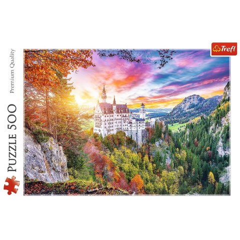 Puzzle 500 el. Widok na zamek Neuschwanstein, Niemcy Trefl 37427 Puzzle 500 el. Widok na zamek Neuschwanstein, Niemcy Trefl 37427
