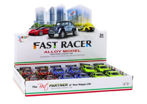 Samochód Sportowy Auto Metalowe Wyścigowe 1:36 Napęd Mix Samochód Sportowy Auto Metalowe Wyścigowe 1:36 Napęd Mix