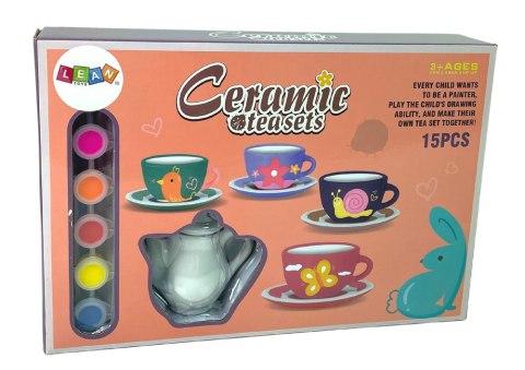 Zestaw Do Herbaty DIY Farby Malowanie Porcelana Zestaw Do Herbaty DIY Farby Malowanie Porcelana