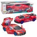 Auto Sportowe Czujnik Przeszkód Kula Led Obrót 360° Światła Dźwięk Czerwone Auto Sportowe Czujnik Przeszkód Kula Led Obrót 360° Światła Dźwięk Czerwone