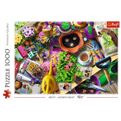 Puzzle - "1000" - Porządki w ogrodzie Trefl 10927 Puzzle - "1000" - Porządki w ogrodzie Trefl 10927