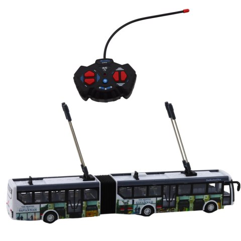 Trolejbus Miejski Zdalnie Sterowany RC Światła Transport Publiczny Trolejbus Miejski Zdalnie Sterowany RC Światła Transport Publiczny