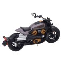 Motocykl Chopper Metalowy Światła Dźwięki Czarny Szare Elementy 1:12 Motocykl Chopper Metalowy Światła Dźwięki Czarny Szare Elementy 1:12