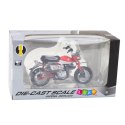 Motocykl Retro Klasyczny Metalowy Światła Czerwony 1:12 Motocykl Retro Klasyczny Metalowy Światła Czerwony 1:12