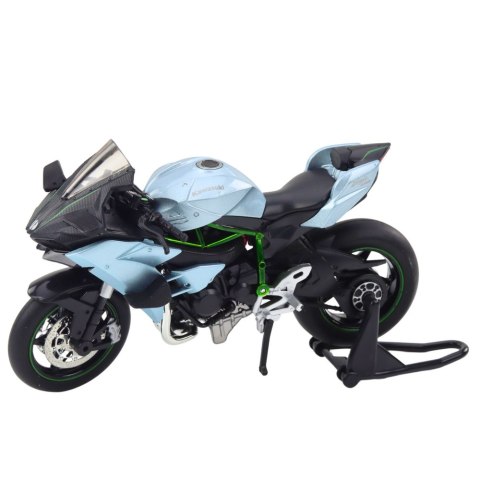 Motocykl Sportowy Metalowy Światła Dźwięki Srebrny 1:12 Motocykl Sportowy Metalowy Światła Dźwięki Srebrny 1:12