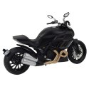 Motocykl Sportowy Metalowy Światła Dźwięki Złote Elementy Czarny 1:12 Motocykl Sportowy Metalowy Światła Dźwięki Złote Elementy Czarny 1:12