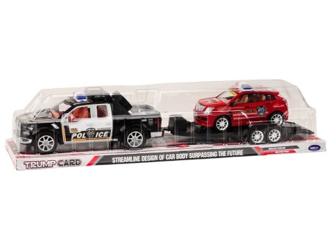 Policyjny Zestaw Auto Pickup Terenowe Laweta Przyczepa Policja Policyjny Zestaw Auto Pickup Terenowe Laweta Przyczepa Policja
