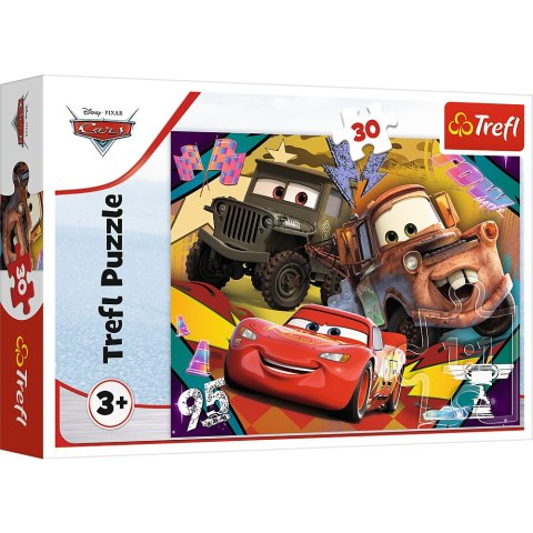 Puzzle - 30 - Rozpędzone samochody - Disney Cars 3 18293 Puzzle - 30 - Rozpędzone samochody - Disney Cars 3 18293