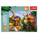 Puzzle - miniMaxi - Poznaj świat dinozaurów - Trefl 56036 Puzzle - miniMaxi - Poznaj świat dinozaurów - Trefl 56036