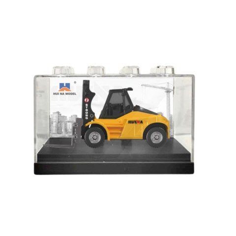 Wózek Widłowy Metalowy Model Kolekcjonerski Huina Żółty 1:80 Wózek Widłowy Metalowy Model Kolekcjonerski Huina Żółty 1:80