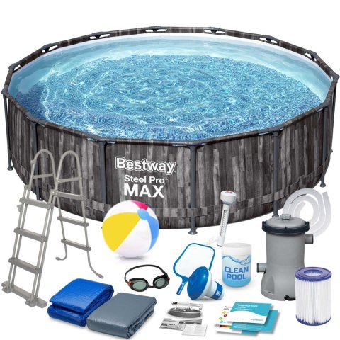 Basen ogrodowy stelażowy 427 x 107 cm 17w1 Bestway 5614Z Basen ogrodowy stelażowy 427 x 107 cm 17w1 Bestway 5614Z