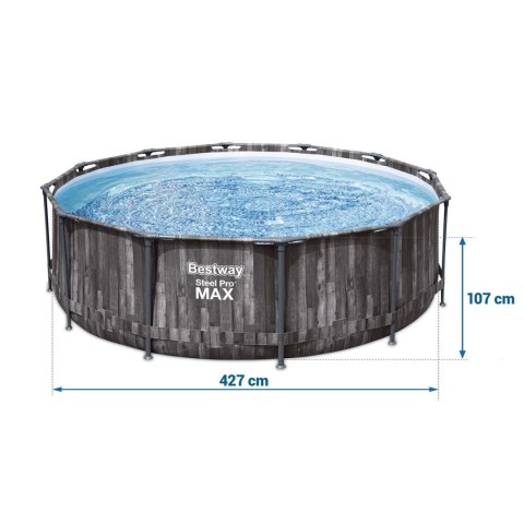 Basen ogrodowy stelażowy 427 x 107 cm 17w1 Bestway 5614Z Basen ogrodowy stelażowy 427 x 107 cm 17w1 Bestway 5614Z