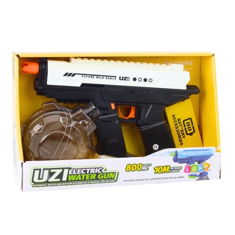 Elektryczny Pistolet Na Wodę Automatyczny 10m Czarno Biały 800ml Elektryczny Pistolet Na Wodę Automatyczny 10m Czarno Biały 800ml