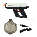 Elektryczny Pistolet Na Wodę Automatyczny 10m Czarno Biały 800ml Elektryczny Pistolet Na Wodę Automatyczny 10m Czarno Biały 800ml