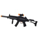 Karabin Maszynowy Zabawkowy Światła Dźwięki Czarny 62cm Karabin Maszynowy Zabawkowy Światła Dźwięki Czarny 62cm