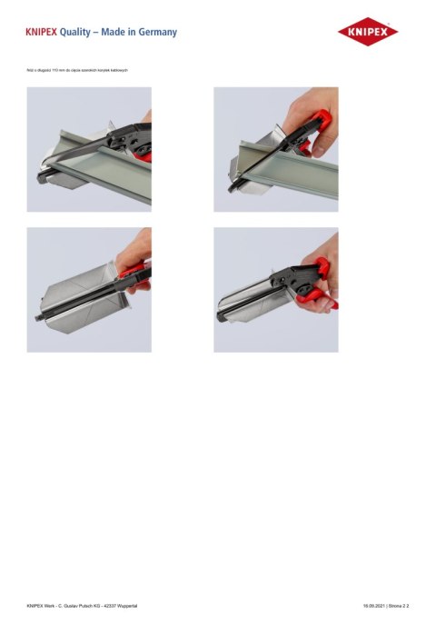 NOŻYCE DO TWORZYWA SZTUCZNEGO 110MM NOŻYCE DO TWORZYWA SZTUCZNEGO 110MM