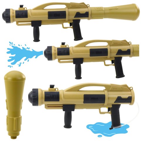 Pistolet Broń Na Wodę Bazooka Z Pompą 73 cm Beżowa 1100ml Pistolet Broń Na Wodę Bazooka Z Pompą 73 cm Beżowa 1100ml