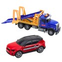 Zestaw Ciężarówka Laweta Transporter Samochód Światła Dźwięki Zestaw Ciężarówka Laweta Transporter Samochód Światła Dźwięki