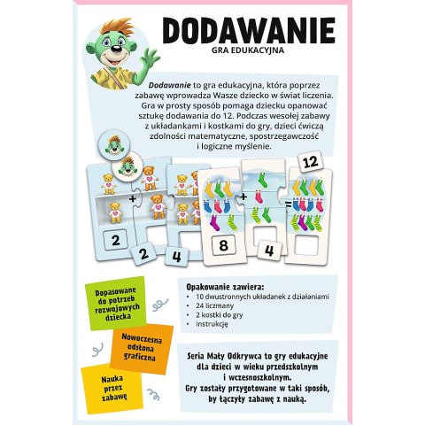 GRA - Dodawanie/Mały Odkrywca Trefl 02805 GRA - Dodawanie/Mały Odkrywca Trefl 02805