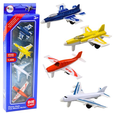 Zestaw Samoloty Odrzutowce Kolorowe 1:400 4 Szt Zestaw Samoloty Odrzutowce Kolorowe 1:400 4 Szt
