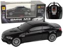Auto R/C BMW M3 Pilot Światła 1:28 Czarne Auto R/C BMW M3 Pilot Światła 1:28 Czarne
