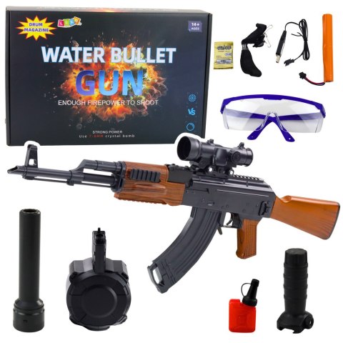 Karabin AK Na Kulki Wodne Hydrożelowe Celownik Akcesoria Okulary 96cm Karabin AK Na Kulki Wodne Hydrożelowe Celownik Akcesoria Okulary 96cm