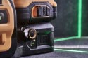 LASER LINIOWY 3-PŁASZCZYZNOWY 12/18V ZIE. WIĄZKA XR 1*2.0AH