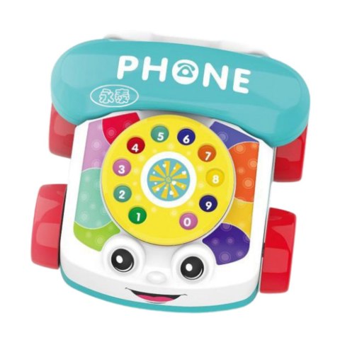Telefon Na Kółkach Do Ciągnięcia Interaktywny Kolorowy Telefon Na Kółkach Do Ciągnięcia Interaktywny Kolorowy
