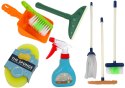 Zestaw do Sprzątania Cleaning Set 11 Elementów AGD Mop Miotła Wiadro Zestaw do Sprzątania Cleaning Set 11 Elementów AGD Mop Miotła Wiadro
