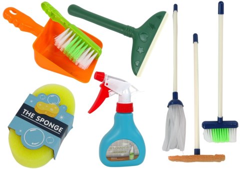 Zestaw do Sprzątania Cleaning Set 11 Elementów AGD Mop Miotła Wiadro Zestaw do Sprzątania Cleaning Set 11 Elementów AGD Mop Miotła Wiadro