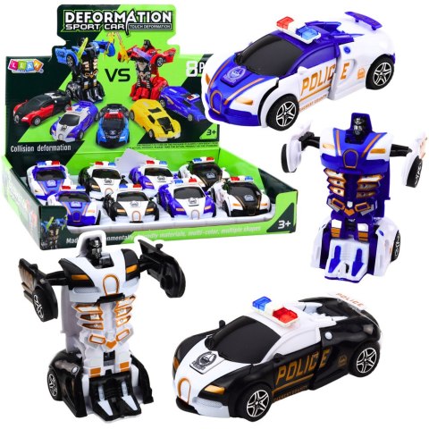 Auto Robot 2w1 Samochód Sportowy Policyjny Napęd Mix Auto Robot 2w1 Samochód Sportowy Policyjny Napęd Mix