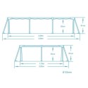 Basen ogrodowy stelażowy 259 x 170 x 61 cm Bestway 56403N Basen ogrodowy stelażowy 259 x 170 x 61 cm Bestway 56403N