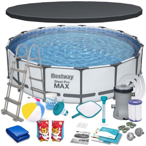 Basen ogrodowy stelażowy 457 x 107 cm 18w1 Bestway 56488 Basen ogrodowy stelażowy 457 x 107 cm 18w1 Bestway 56488