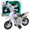 Motor Crossowy Off-Road Napęd Światła Dźwięki Biały Motor Crossowy Off-Road Napęd Światła Dźwięki Biały