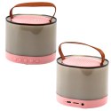Zestaw Do Karaoke Głośnik Mikrofon Bezprzewodowy K52 RGB Bluetooth Różowy Zestaw Do Karaoke Głośnik Mikrofon Bezprzewodowy K52 RGB Bluetooth Różowy