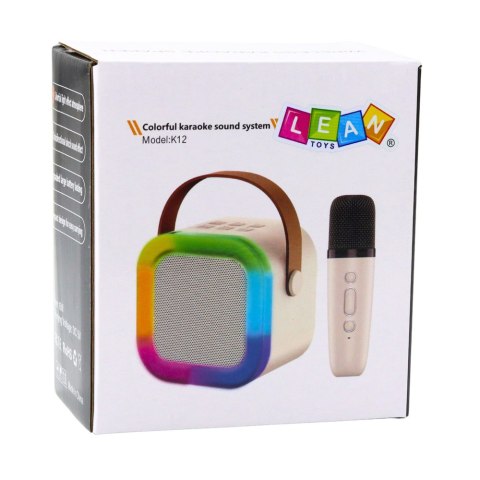 Zestaw Karaoke Głośnik Mikrofon Bezprzewodowy K12 RGB Bluetooth Niebieski Zestaw Karaoke Głośnik Mikrofon Bezprzewodowy K12 RGB Bluetooth Niebieski