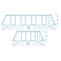 Basen ogrodowy stelażowy 488 x 244 x 122 cm 10w1 Bestway 561MB Basen ogrodowy stelażowy 488 x 244 x 122 cm 10w1 Bestway 561MB