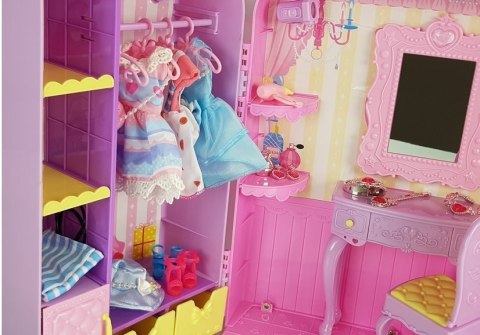 Garderoba ze Światłem i Lustrem Lalka 26 cm Zestaw Ubrań Akcesoria Garderoba ze Światłem i Lustrem Lalka 26 cm Zestaw Ubrań Akcesoria