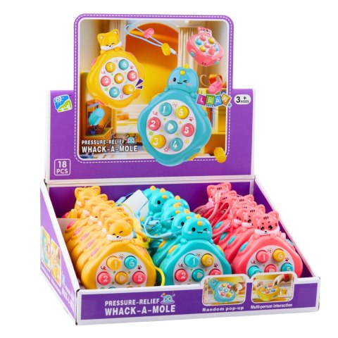 Mini Whack-A-Mole Gra Zręcznościowa Zwierzęta Liczby Kolorowe Mix Mini Whack-A-Mole Gra Zręcznościowa Zwierzęta Liczby Kolorowe Mix