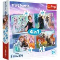 Puzzle - 4w1 (12, 15, 20, 24) - Niezwykły świat Frozen - Trefl 34381 Puzzle - 4w1 (12, 15, 20, 24) - Niezwykły świat Frozen - Trefl 34381