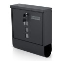 Skrzynka na listy 34x30,5x10 cm antracyt HM-861 Skrzynka na listy 34x30,5x10 cm antracyt HM-861